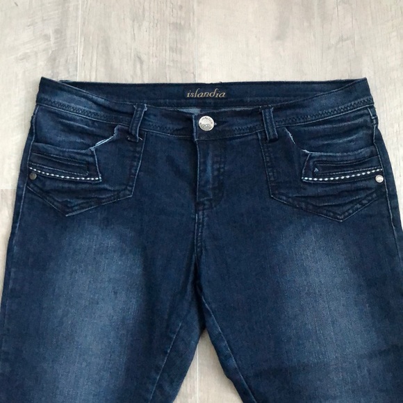 Islandia jean Capri Jeans. Button pockets size 11 - Picture 2 of 7